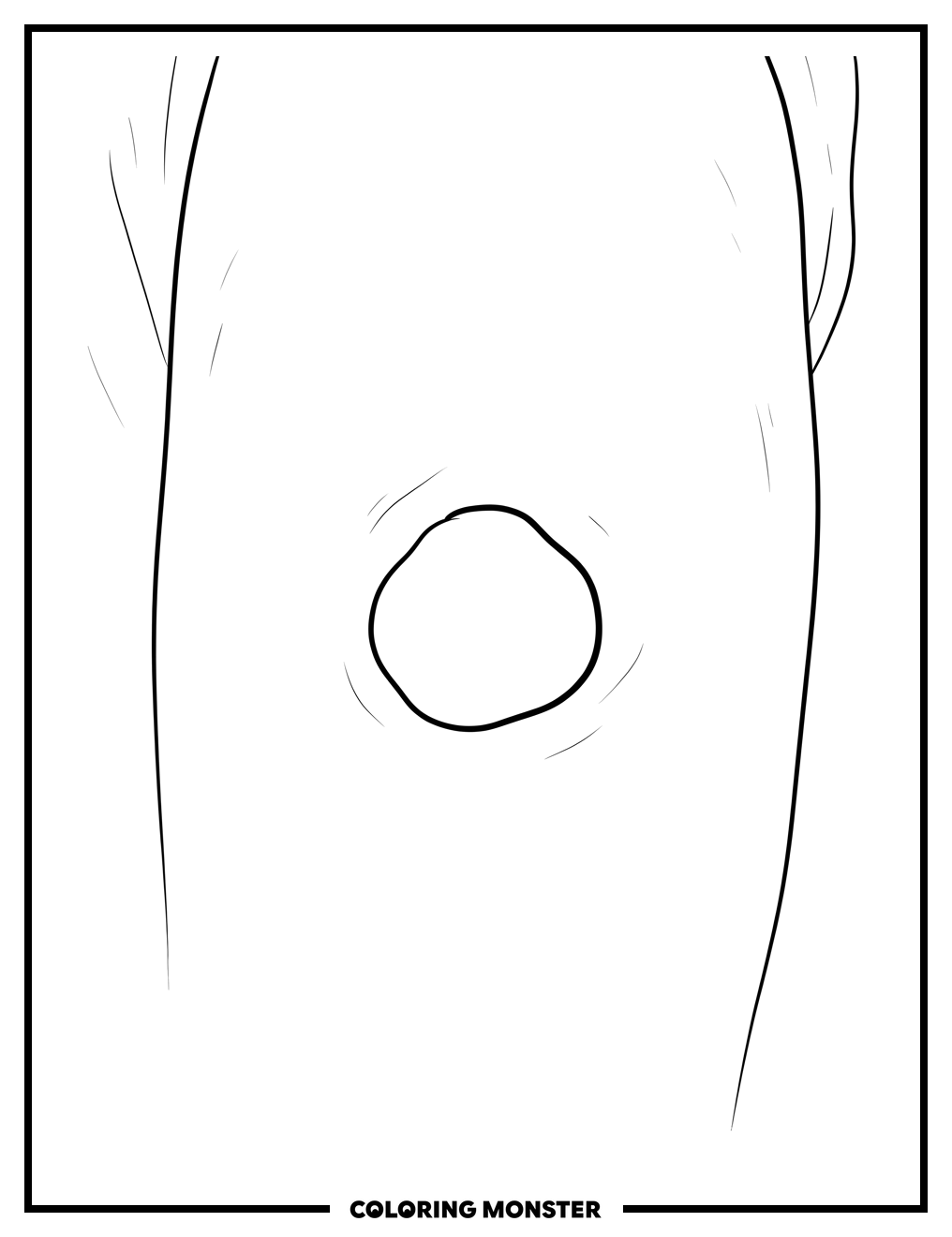 A Single Wheal on Smooth Skin Coloring Page