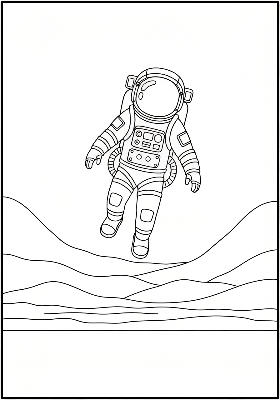 Astronaut Floating In Space