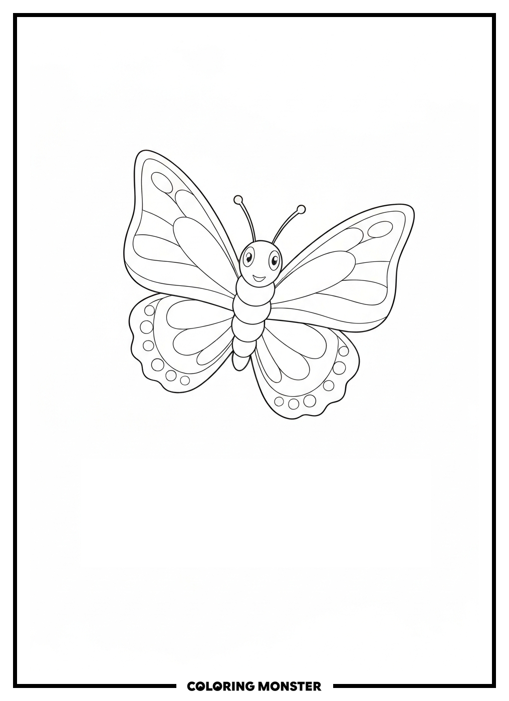 Caterpillar Turning Into A Butterfly Coloring Page