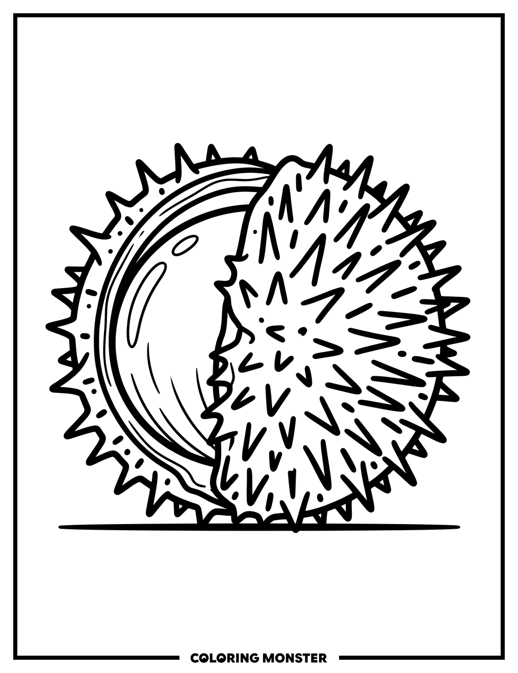 Chestnut on a Surface Coloring Page