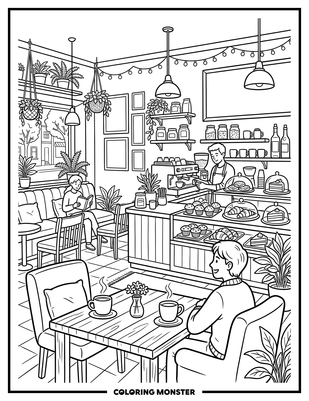Cozy Coffee Shop Interior