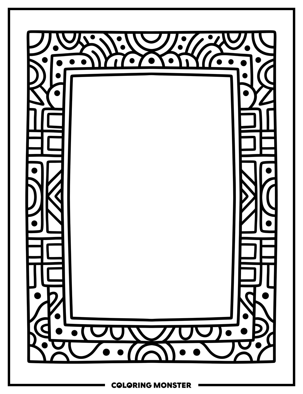 Decorative Border Frame Coloring Page