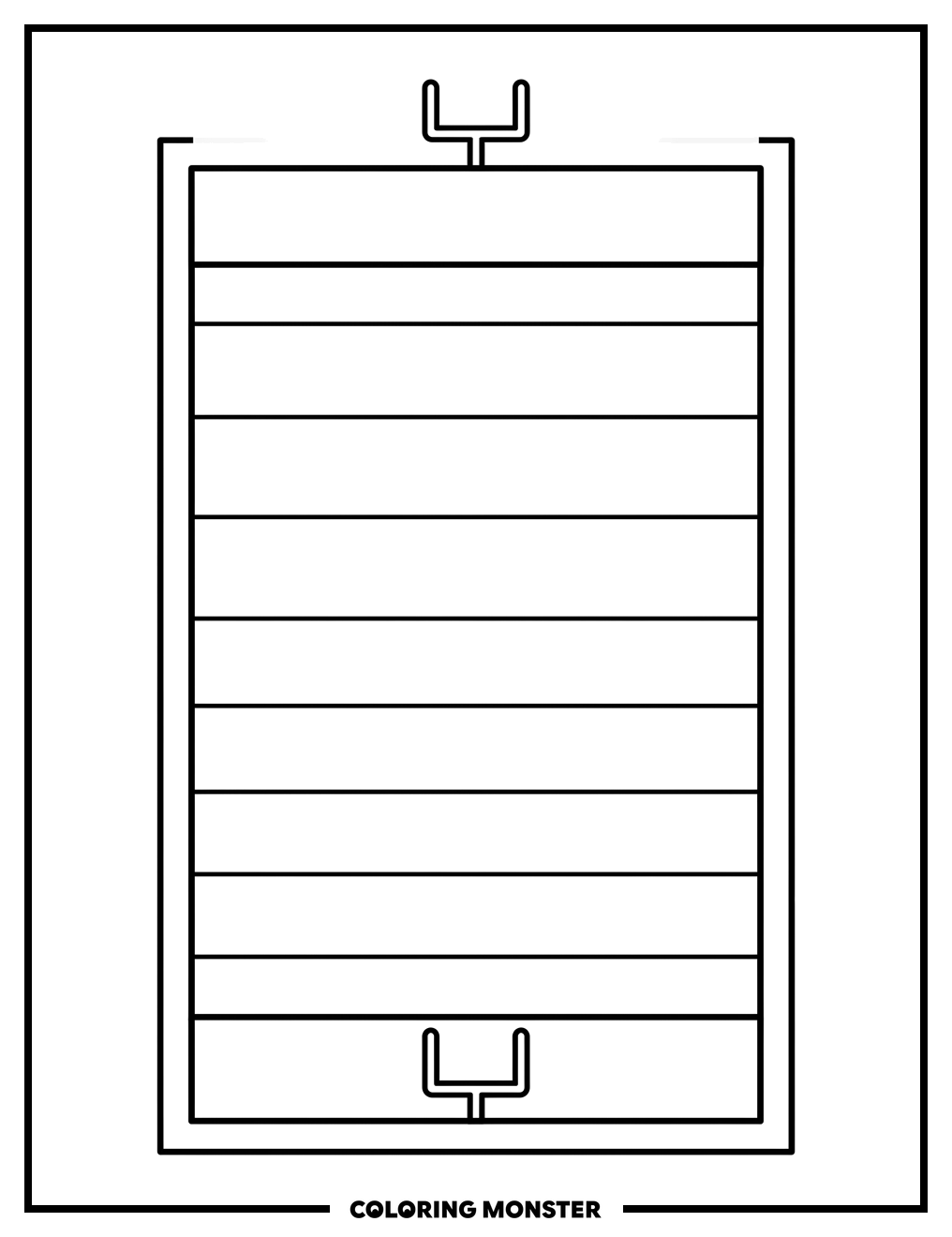 Football Field Ready For Game Coloring Page