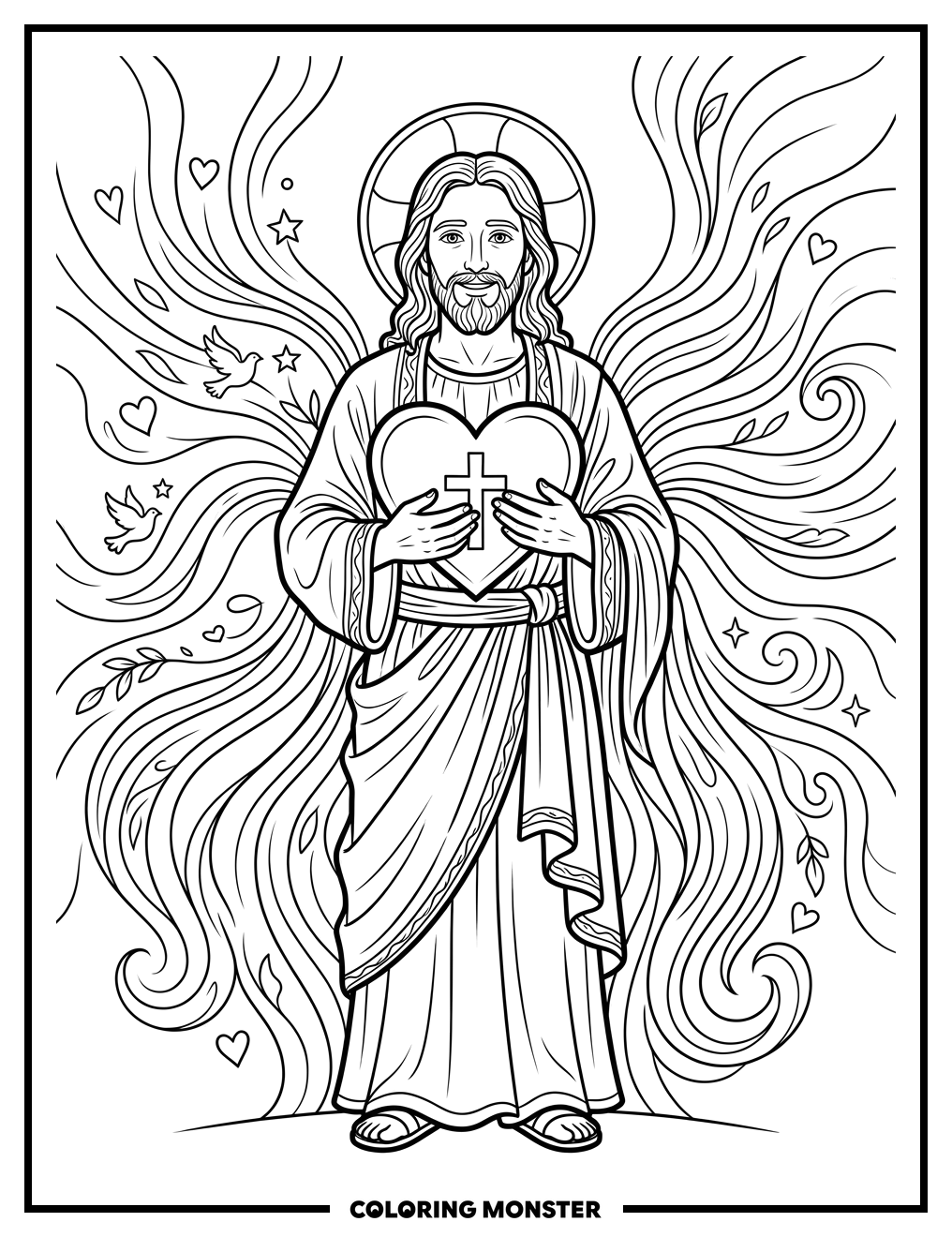 Jesus With A Heart Of Love