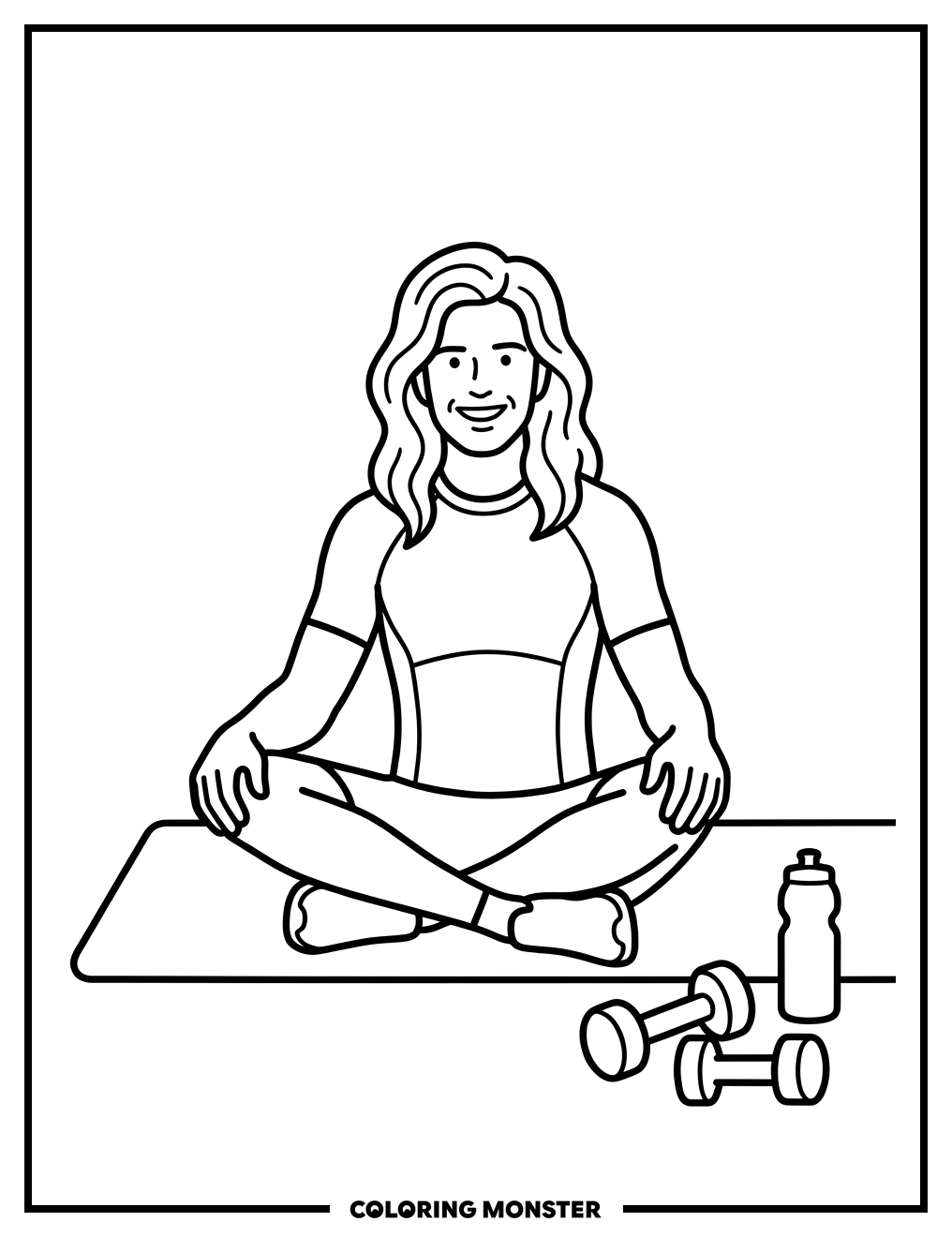 Joe Wicks Leads A Workout Coloring Page