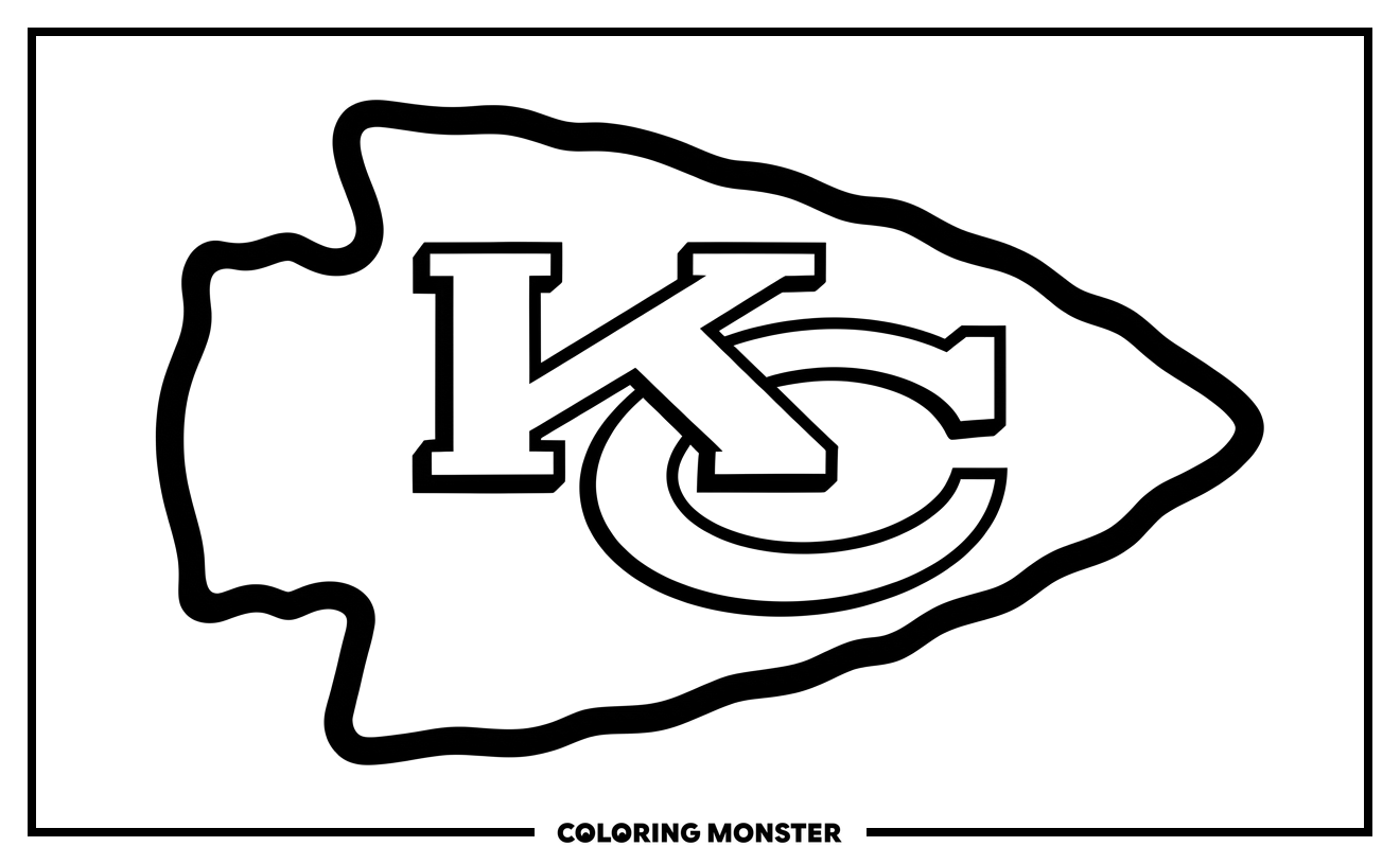 Kansas City Chiefs Arrowhead Logo Coloring Page