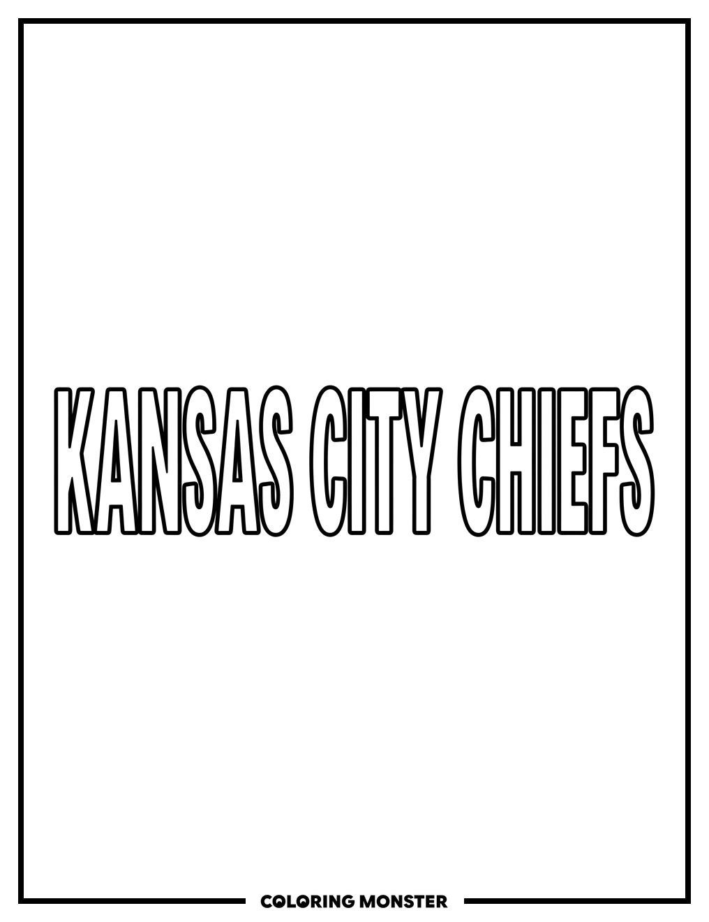 Kansas City Chiefs Logo Coloring Page