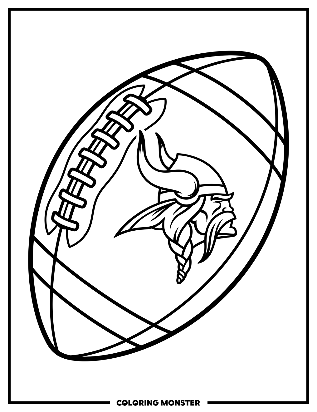 Minnesota Vikings Football Coloring Page