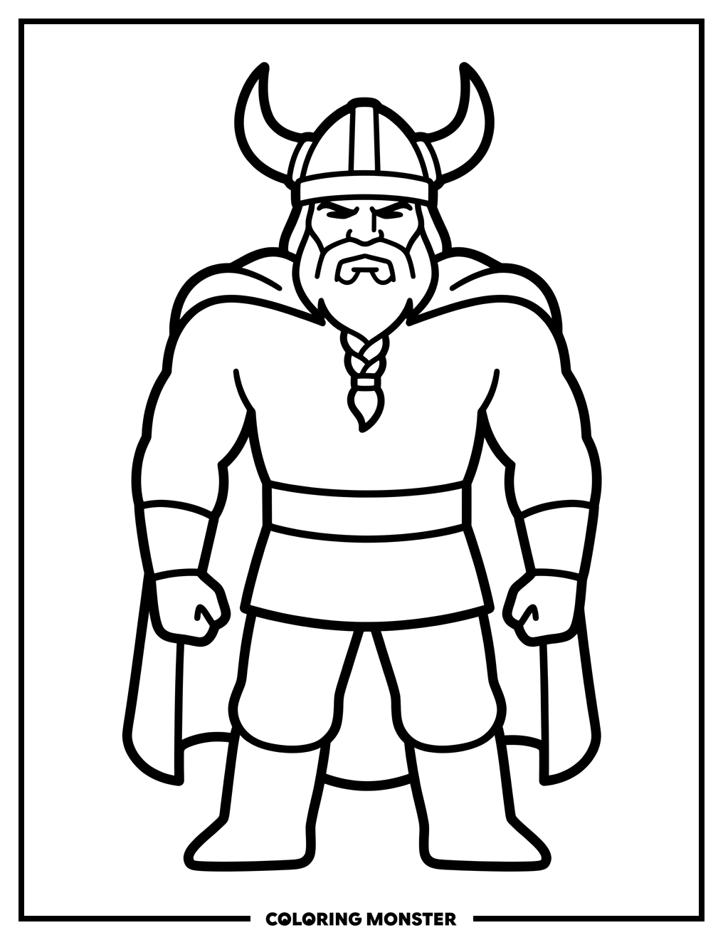 Minnesota Vikings Norseman Logo Coloring Page