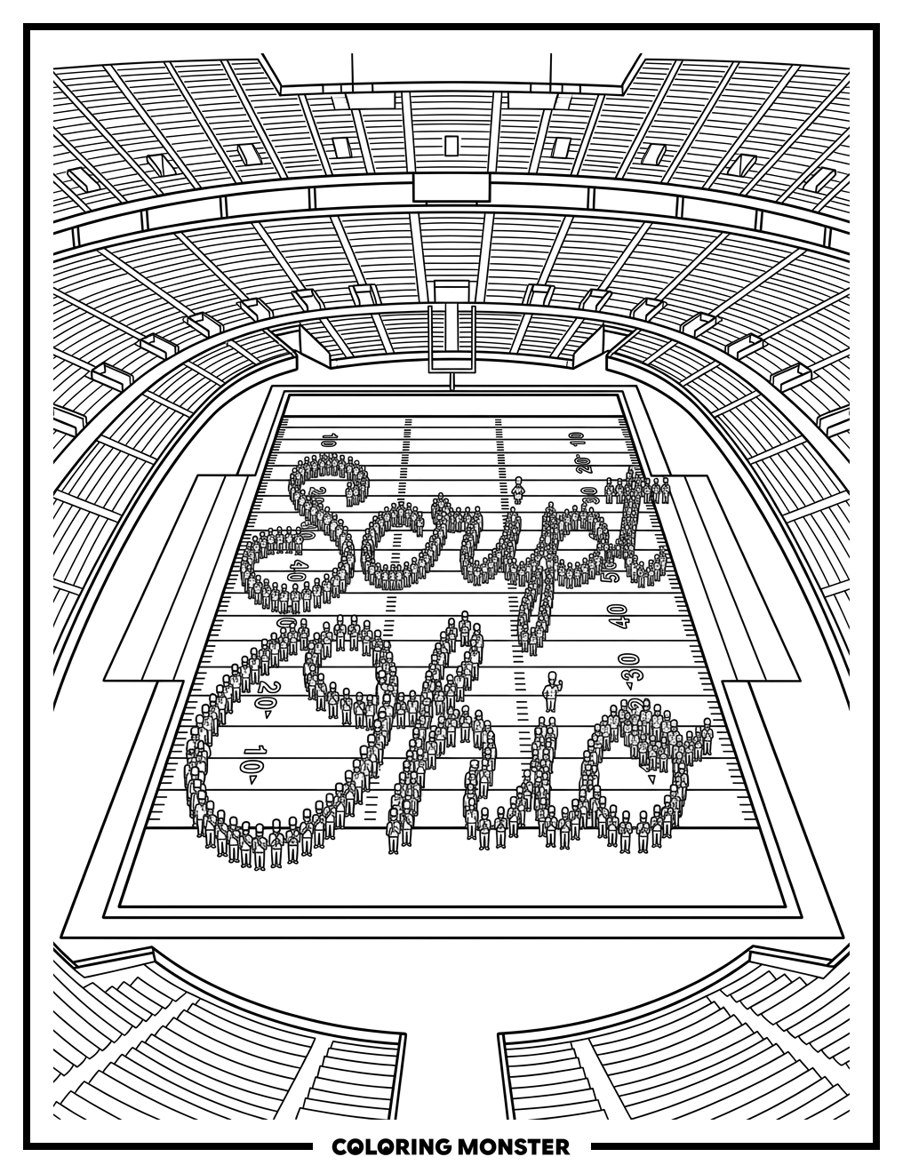 Ohio State Marching Band Script Ohio Coloring Page
