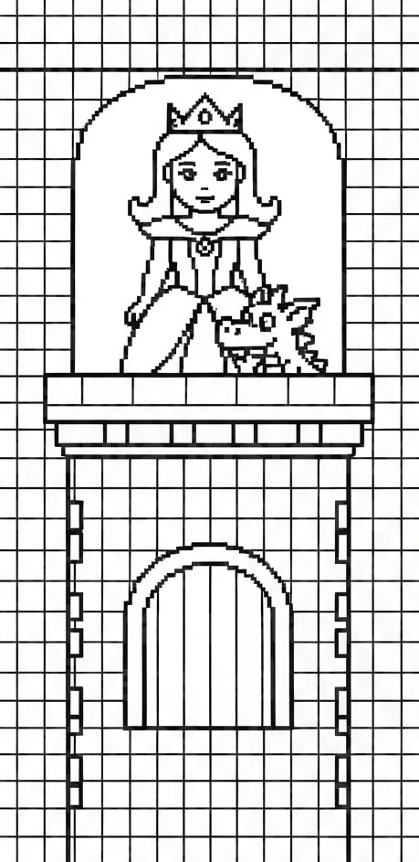 Princess In A Tower With A Dragon Friend