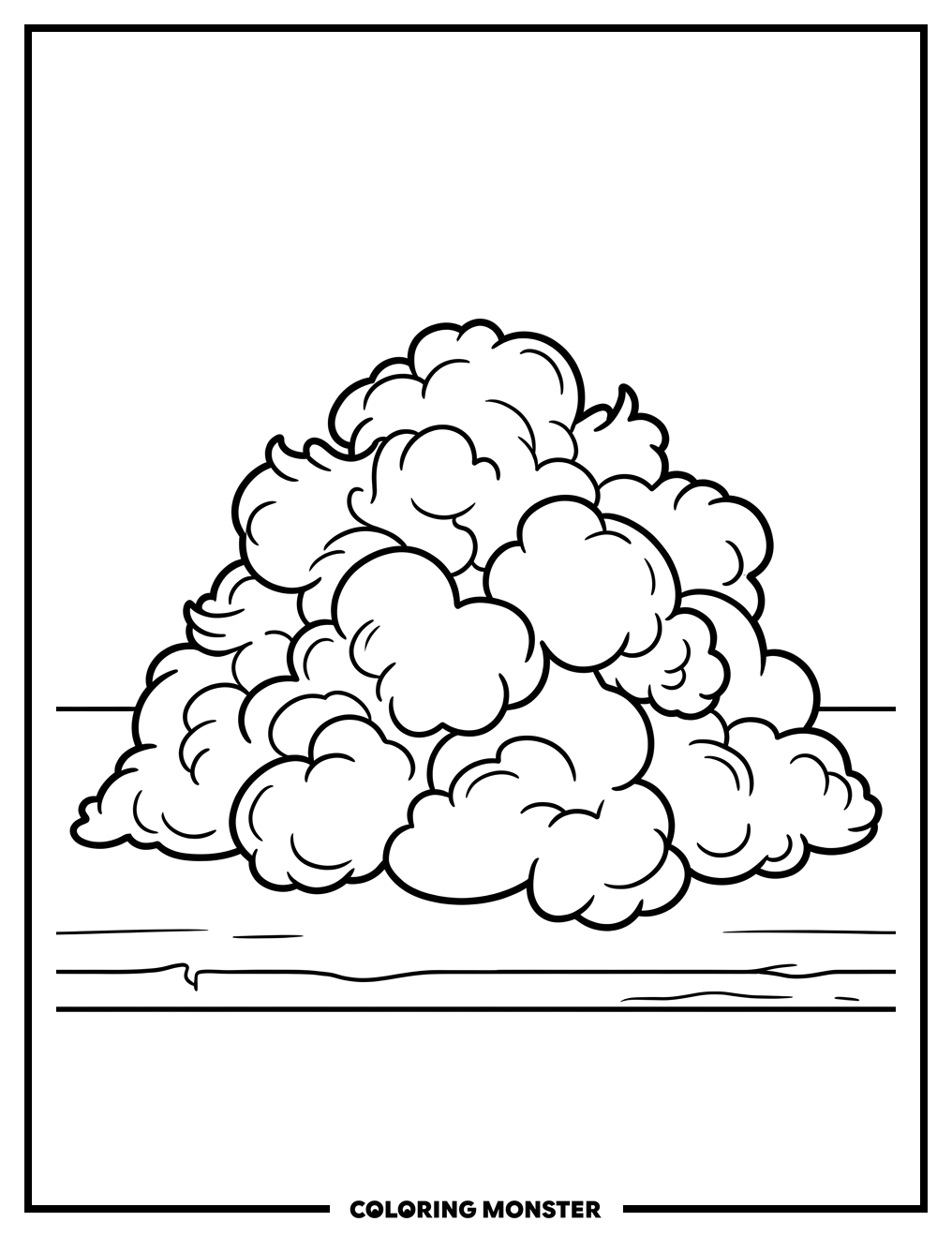 Pile of Stuffing Material Coloring Page
