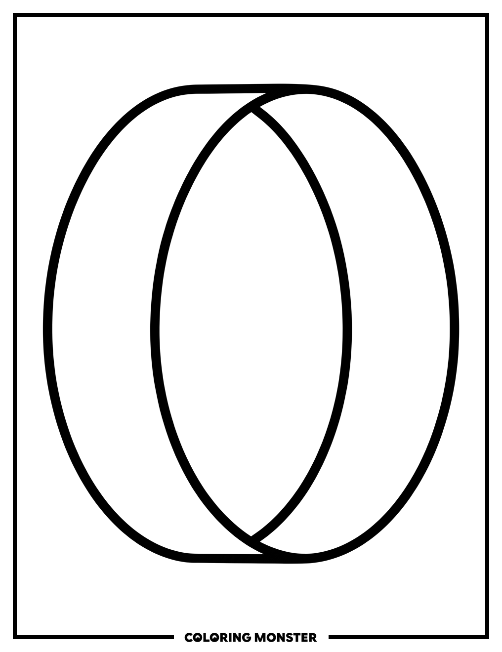 Plain Paper Ring Coloring Page