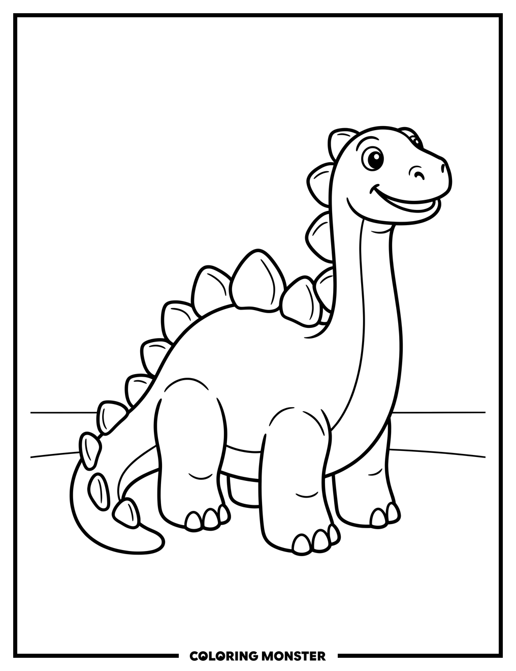 Play-Doh Dinosaur Sculpture Coloring Page