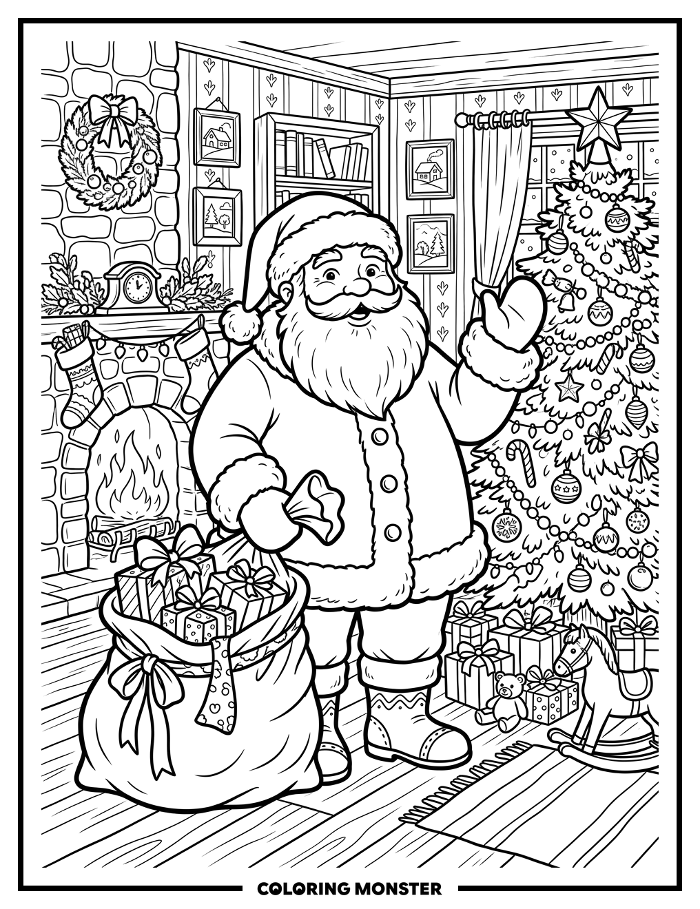 Santa Claus With Christmas Presents