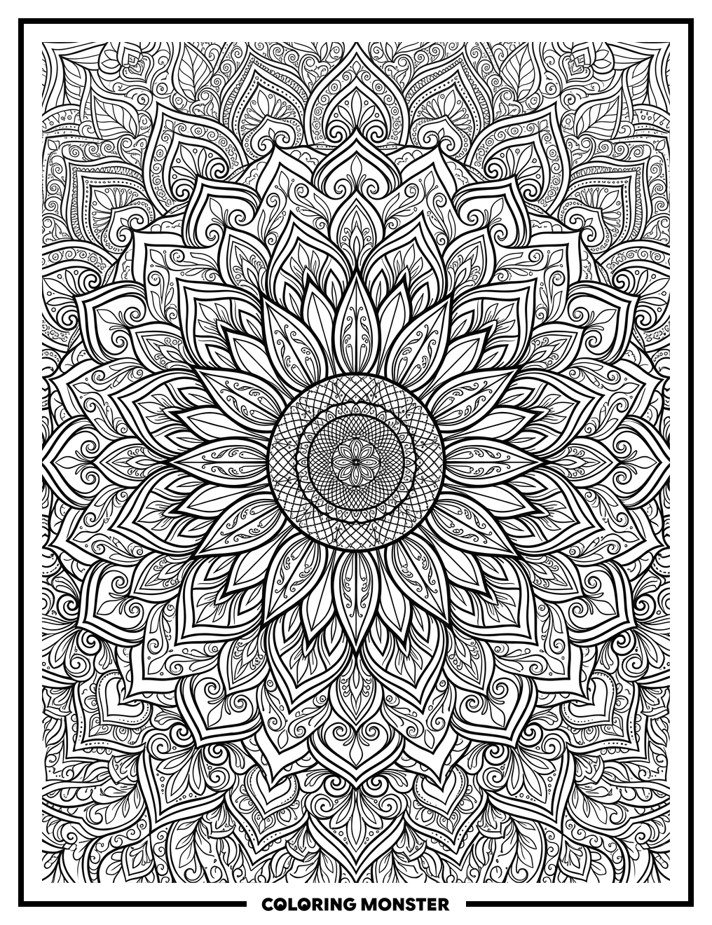 Sunflower Mandala Garden