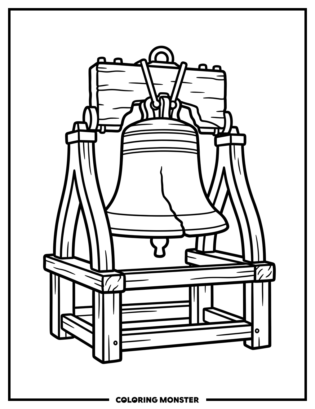 The Liberty Bell Coloring Page
