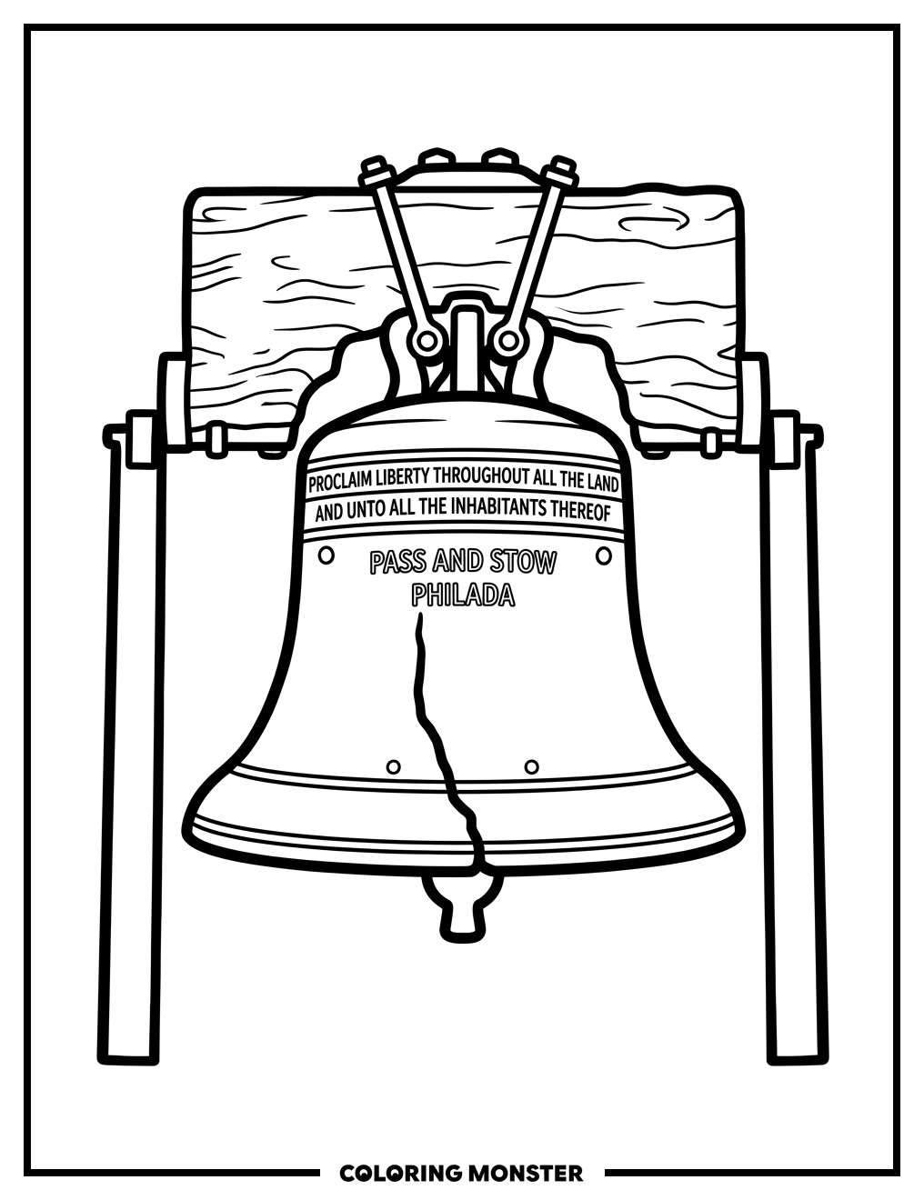 The Liberty Bell Coloring Page