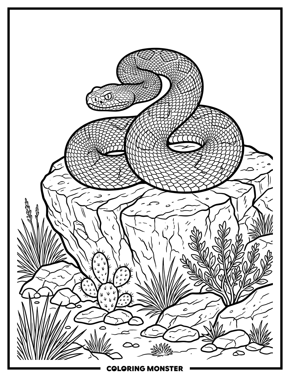 Viper Ready To Strike Coloring Page