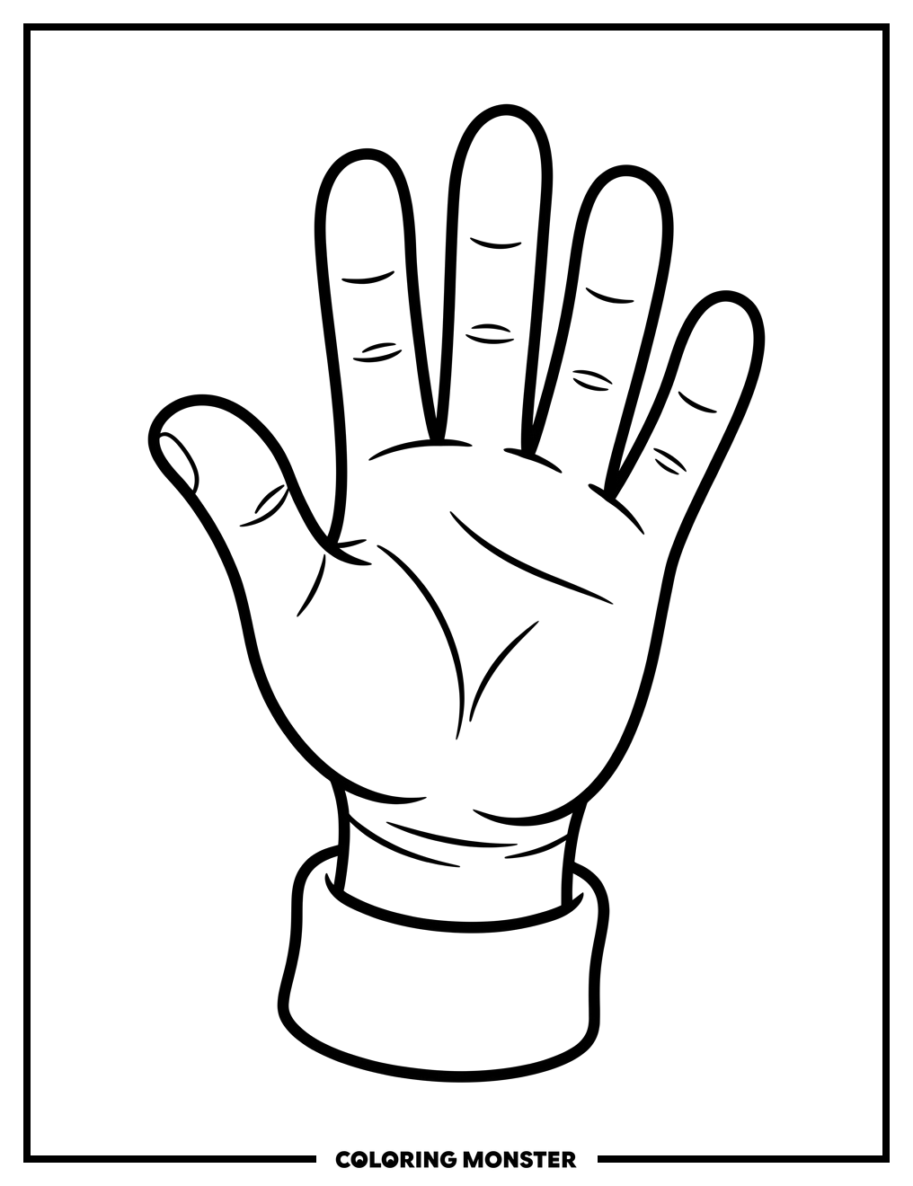 Waving Cartoon Hand